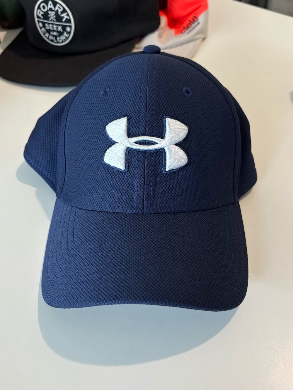 Under Armour Navy Blue Hat with White Logo
